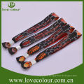 Custom Eco fabric woven bracelets textile wristbands for festival